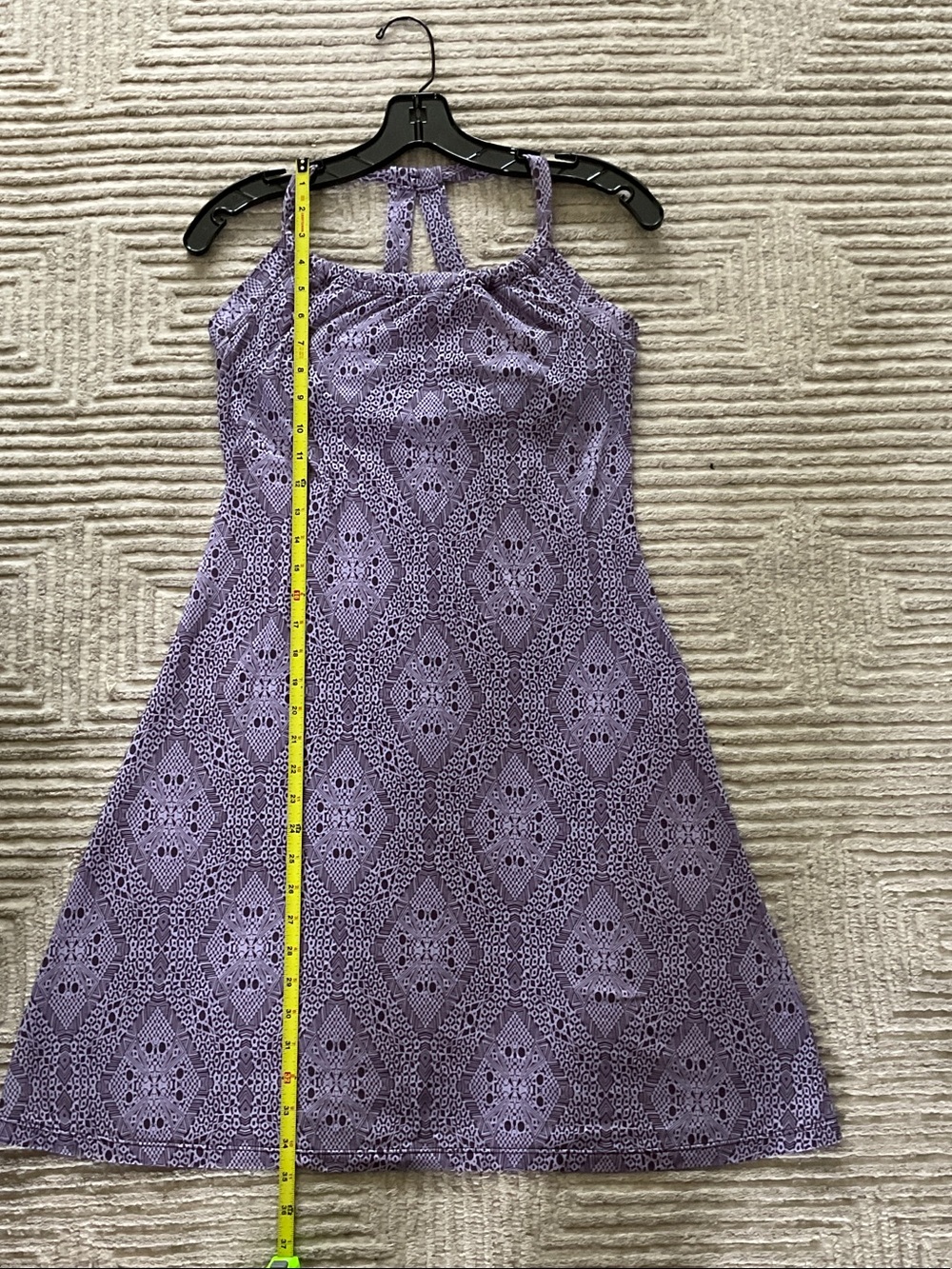 Prana Lilac Patterned Strappy Summer Bralette Dress - Picture 4 of 5